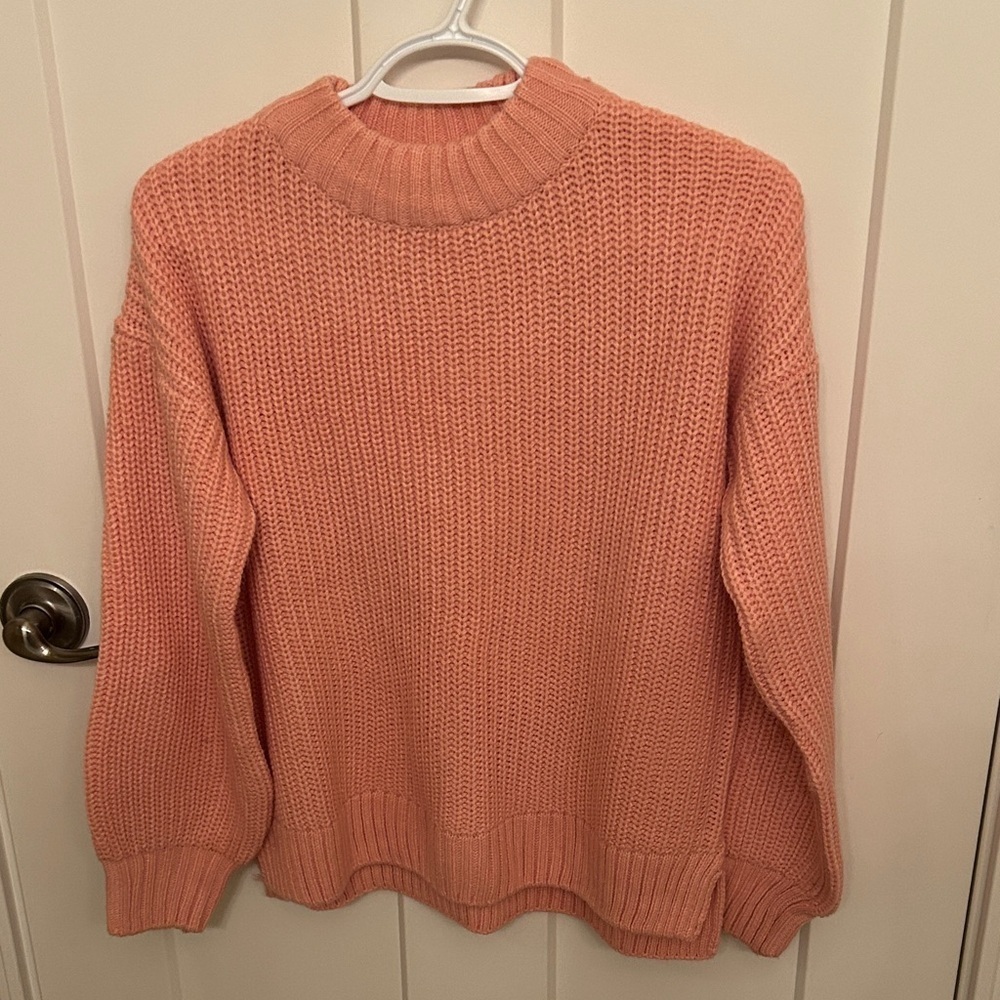 Joe Fresh Kids Salmon Pink Knit Sweater